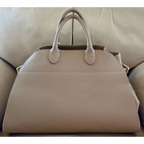 NWT Anna Paola Tan Suede Leather Crossbody Tote, Made in Italy - Picture 2 of 8